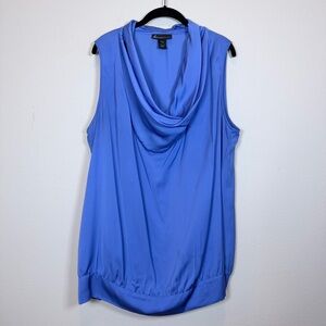 Lane Bryant Sleeveless Cowl Neck Top in Bright Blue/Purple Size 22/24